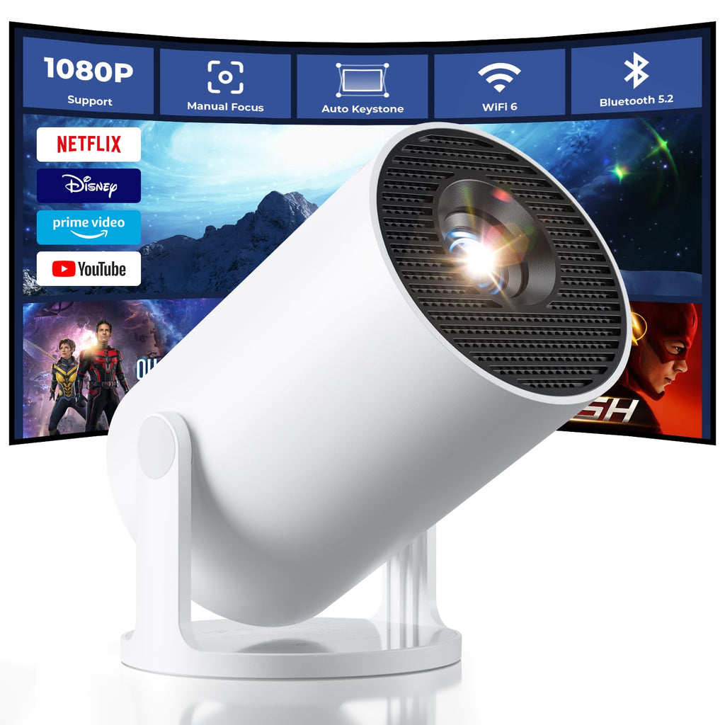 Portable Smart Projector – HD Wireless Mini Projector for Home & Outdoor
