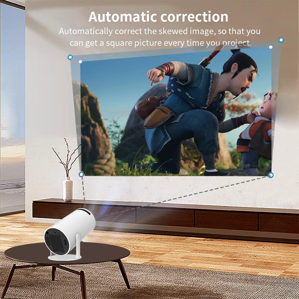 Portable Smart Projector – HD Wireless Mini Projector for Home & Outdoor